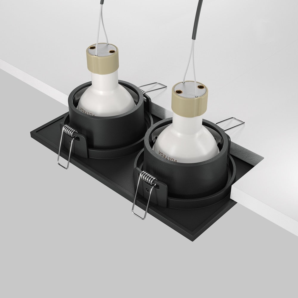Oprawa sufitowa wpuszczana podtynkowa Zoom czarna 2xGU10x50W prostokątna IP65 wym: 3,6 x 9 x 17 cm aluminium Maytoni - 5