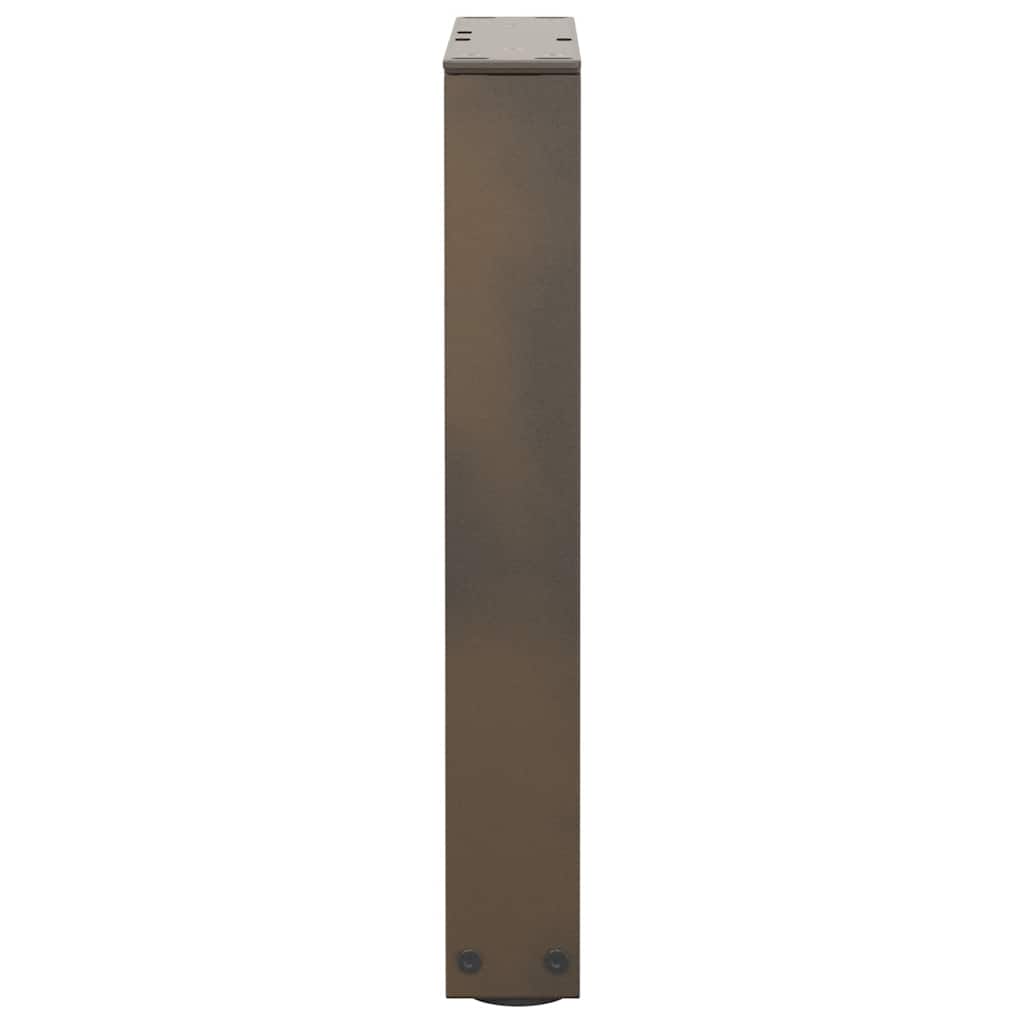 Pernas de mesa de jantar em forma de V 2 peças de aço natural - COMFORTXL - 6