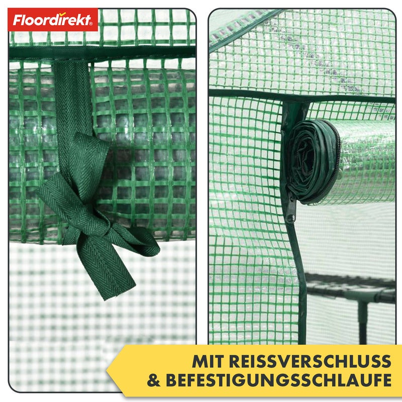 Serre de jardin Bloom Cadre en acier robuste Serre compacte avec étagères modulables, 4 niveaux - 6