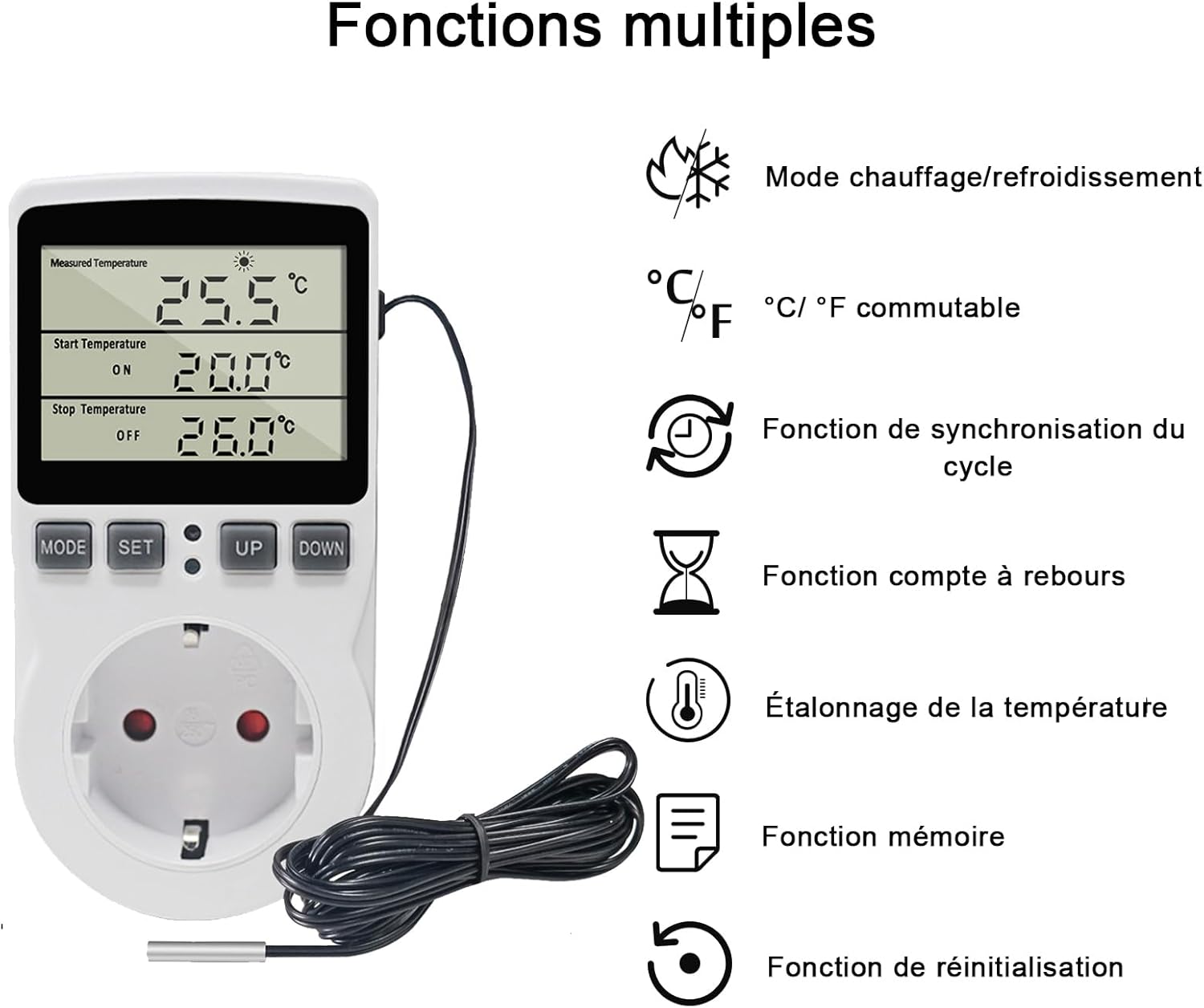 Agresivno Kamin Puščava Termostato Con Sonda Per Terrari Amazon Inflacija Letals
