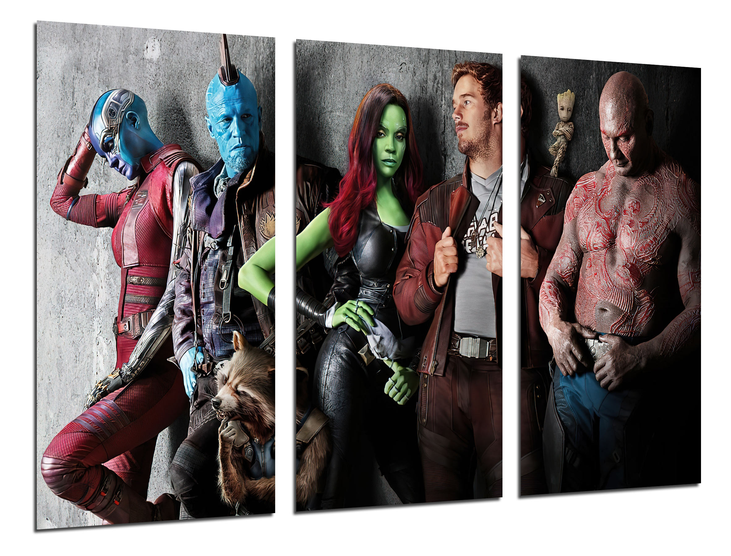 Set cuadros vídeo juego, guardianes de la galaxia, marvel, impresión digital sobre madera