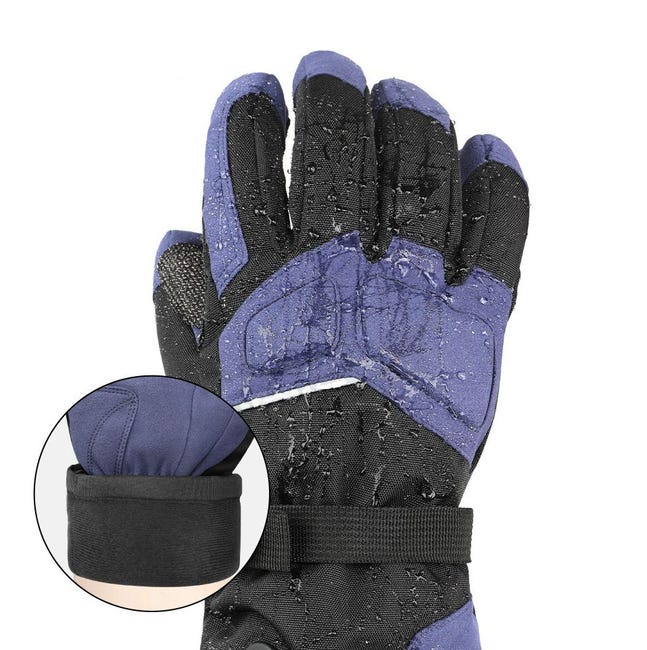 Guanti blu Navy in vera pelle rivestiti in seta da donna con nodo ad incastro Al Guanti blu Navy in vera pelle rivestiti in seta da donna con nodo ad incastro Al
