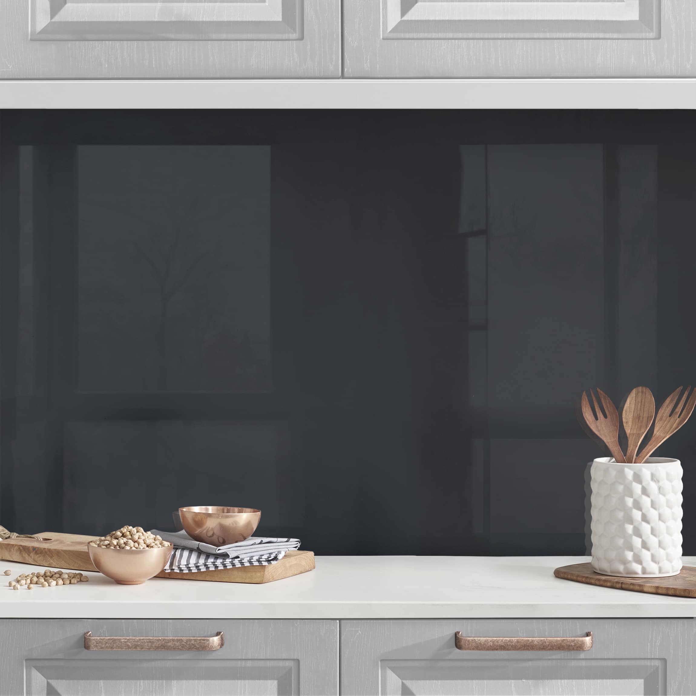 Salpicadero cocina salpicadero cocina adhesivo en pared y azulejos impermeable a prueba de aceite n.1144 gris / plateado 150 x 70 cm