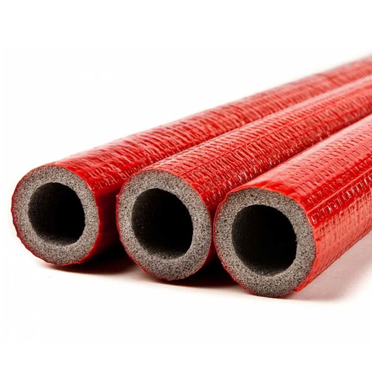 15mm Espuma Polietileno Vermelha Isolamento Tubos 10m Rolo 6mm Espessura - 2