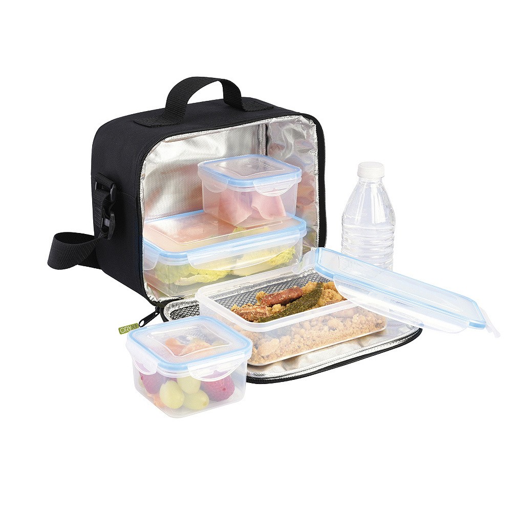 Bolsa Termica Con 4 Recipientes Hermeticos Plastico 2x800 ml 2x400 ml. Leroy Merlin