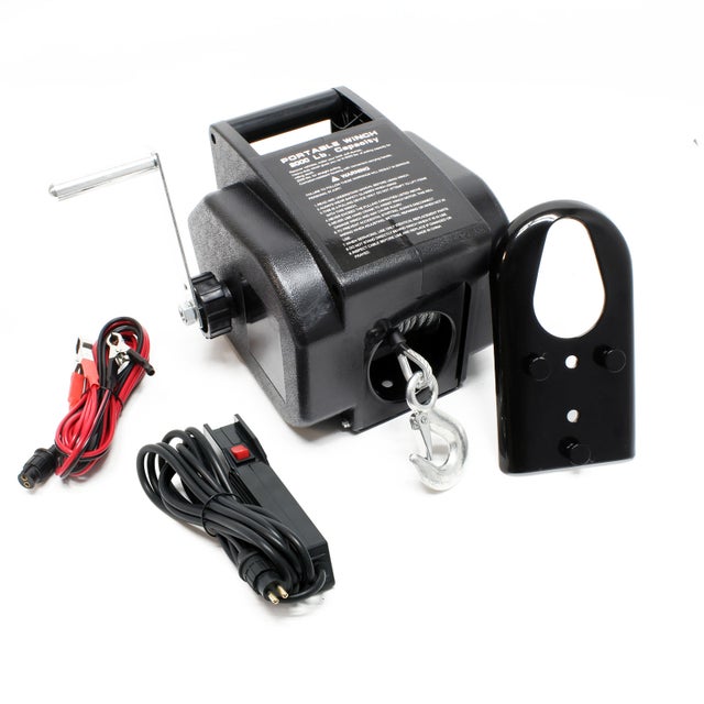 Treuil Remorque Bateau Camco 50 000 - Sangle 6,1m - Capacité 900kg - Cliquet 2 Voies - Acier Zingué