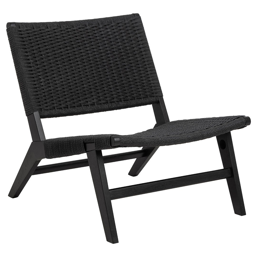 Carson fotel fotel lounge drewno czarne.