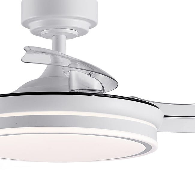 ESPARTA Ventilatore Soffitto Con Luce LED | Pale Retrattili | Telecomando | Bianco - Foto 12