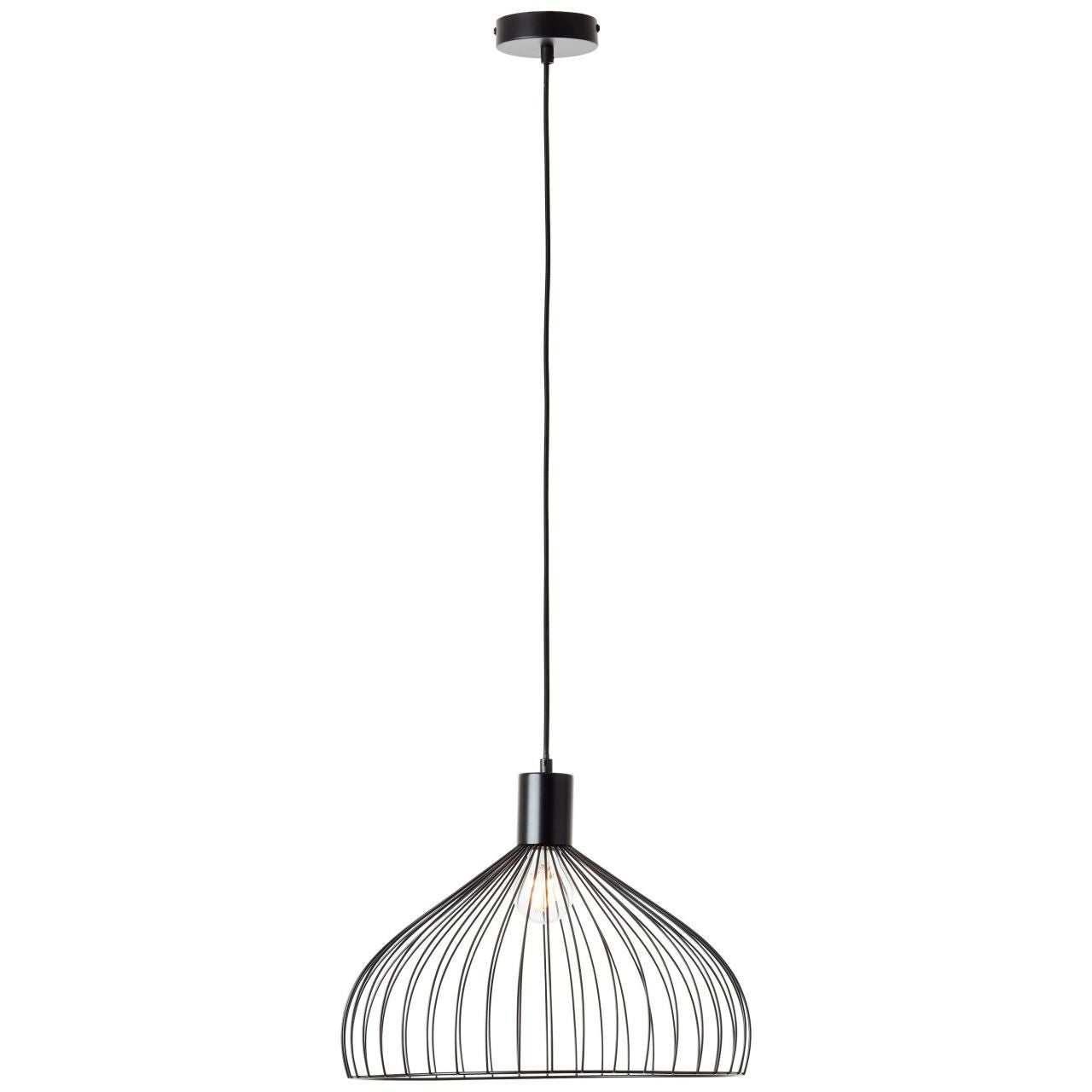 Brilliant Lampa wisząca Erena 38cm jasnoróżowy metal/drewno 1x A60, E27, 60 W, pasuje do zwykłej żarówki (brak w zestawie)