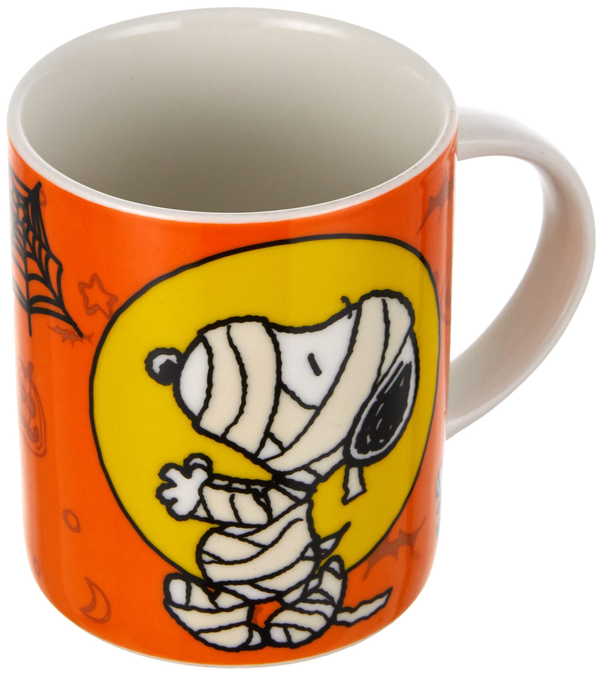Set 4 Tazze Caff&egrave; Peanuts - Snoopy E Woodstock In Porcellana, 100 Ml, Multicolore
