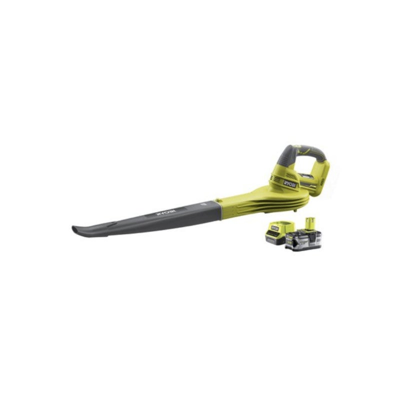 Dmuchawa RYOBI 18 V One+ - 1 akumulator LithiumPlus 4,0 Ah - 1 szybka ładowarka 2,0 Ah RBL1820S40F