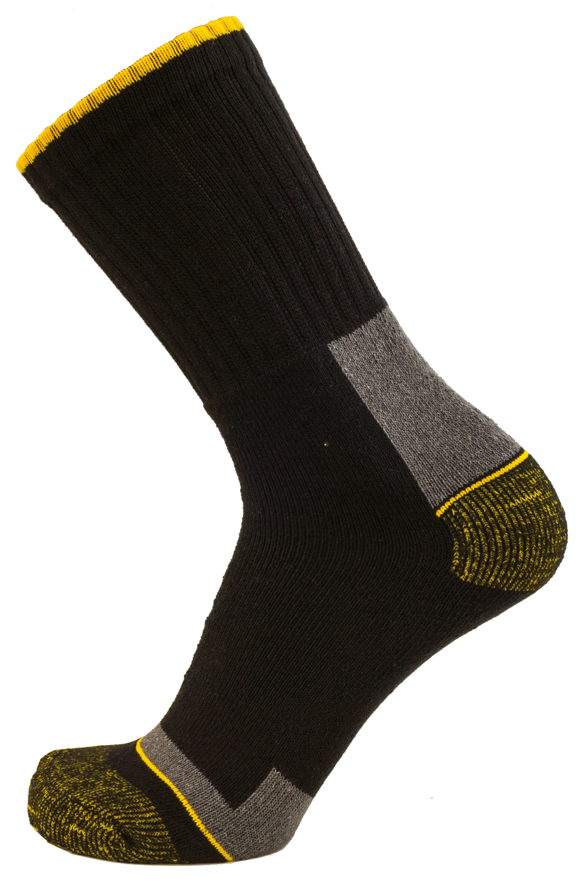 Chaussettes de travail coton LMA ELIOS (Lot de 4 paires) Noir / Rouge 46-48 - 2