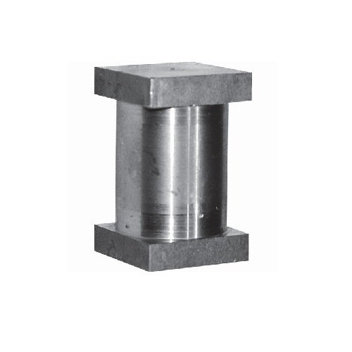 Axe bout de jonction pour gond à collier - Diamètre 39mm largeur platine 40mm - Acier