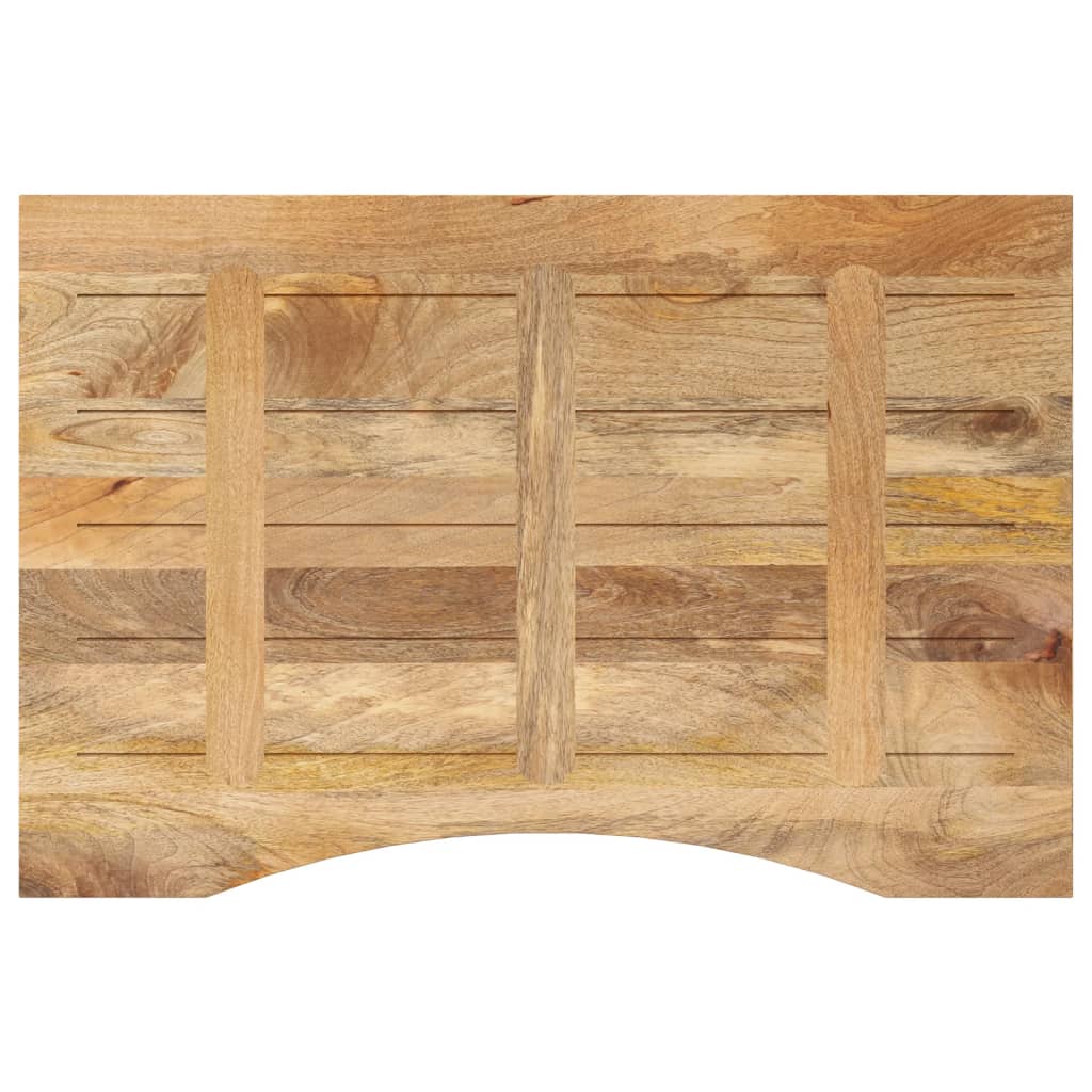Tampo de mesa | Tampo de secretária com curva 80x60x2 | 5 cm mangueira áspera maciça CFW18906 - 5