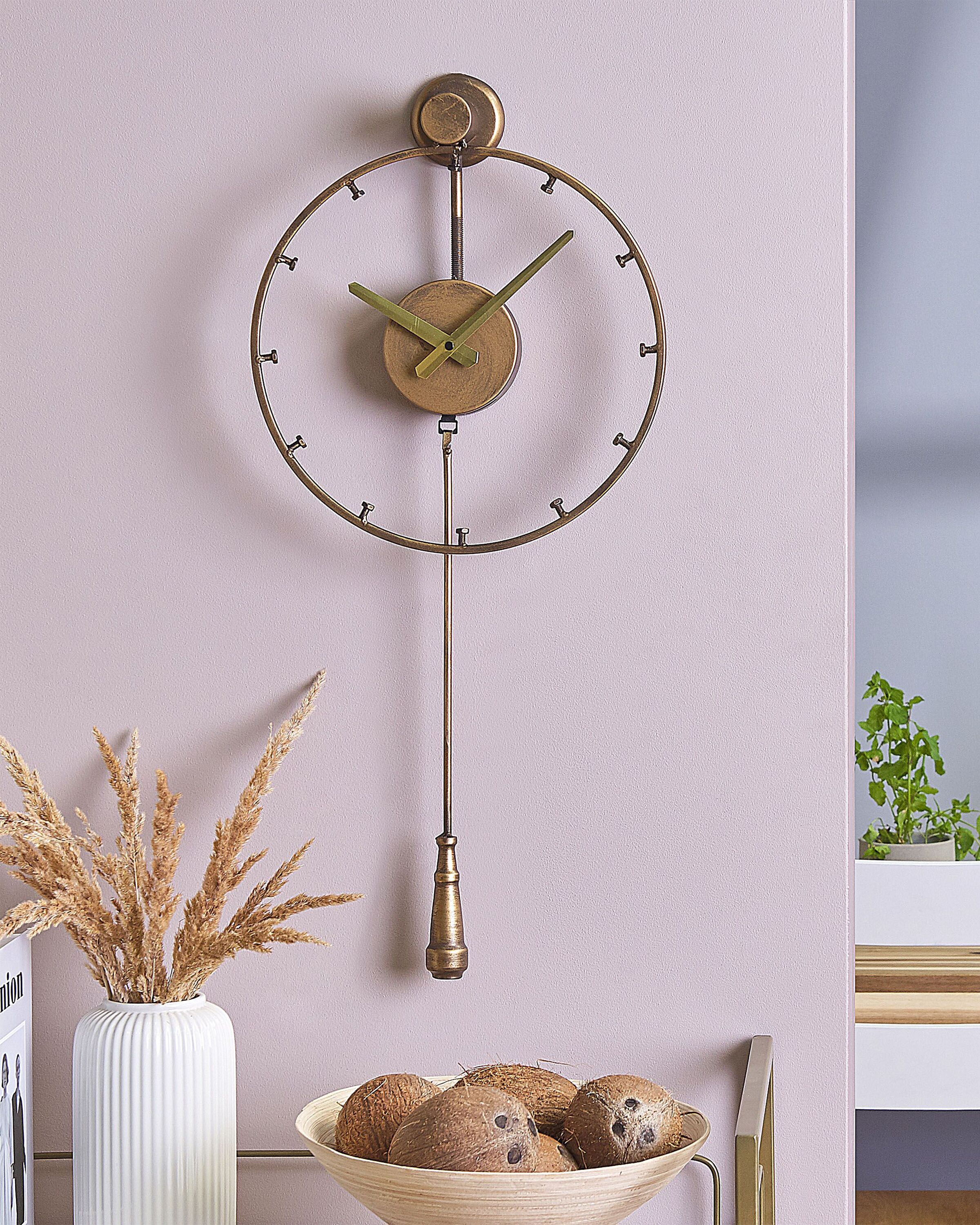 Orologio da parete EMMEN 31 cm Metallo Oro - 4