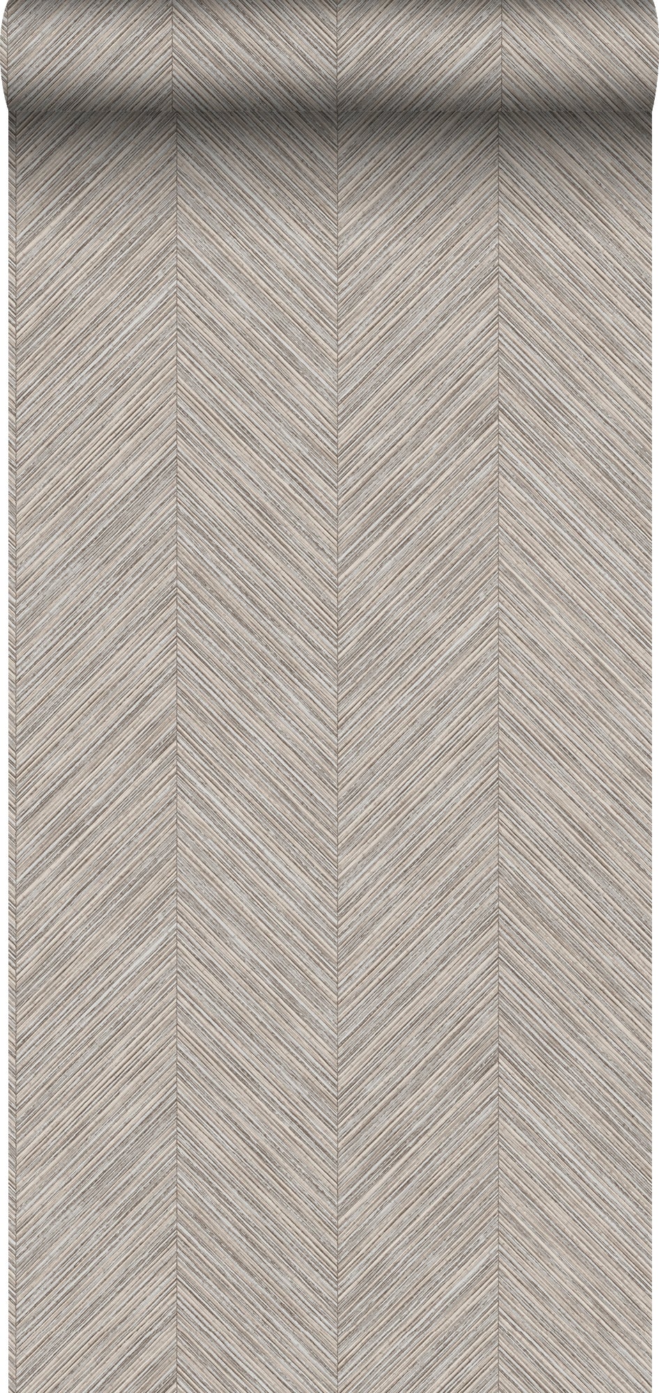 Tapeta motyw jodełki ciemny beż - 53 cm x 10 m - SANDERS &amp; SANDERS
