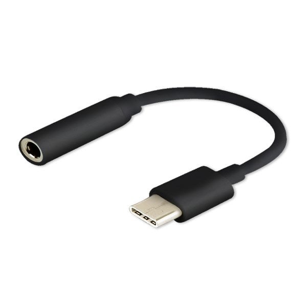 Kopfhöreradapter Usb C Digital Auf 3 5 Mm SAVIO Adaptateur audio USB Type 3.1 C (M) – Jack 3,5 mm (F) Noir AK-35