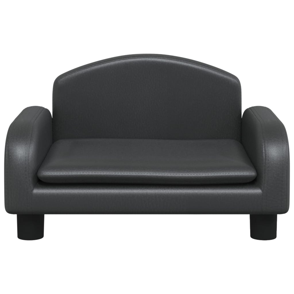 Maison Exclusive - Canapé pour enfants noir 50x40x30 cm similicuir - 3