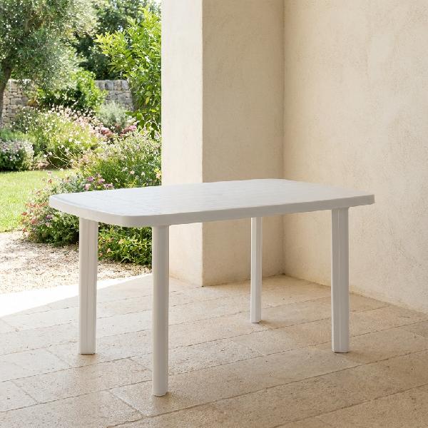 Table à manger de jardin rectangulaire en Plastique Anthracite - 4