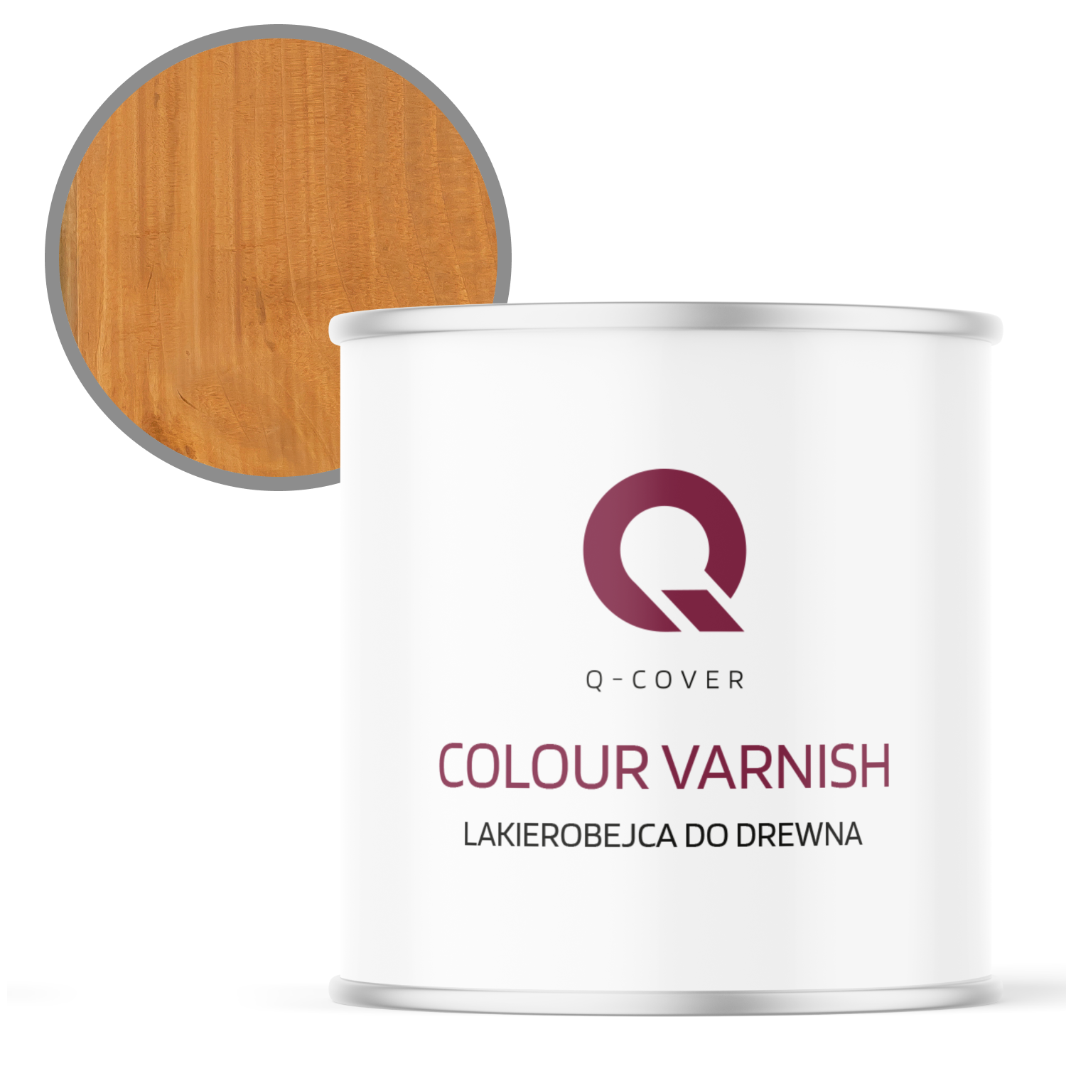 Lakierobejca do Drewna 3w1 Q-Cover Dąb Satyna 2.5L