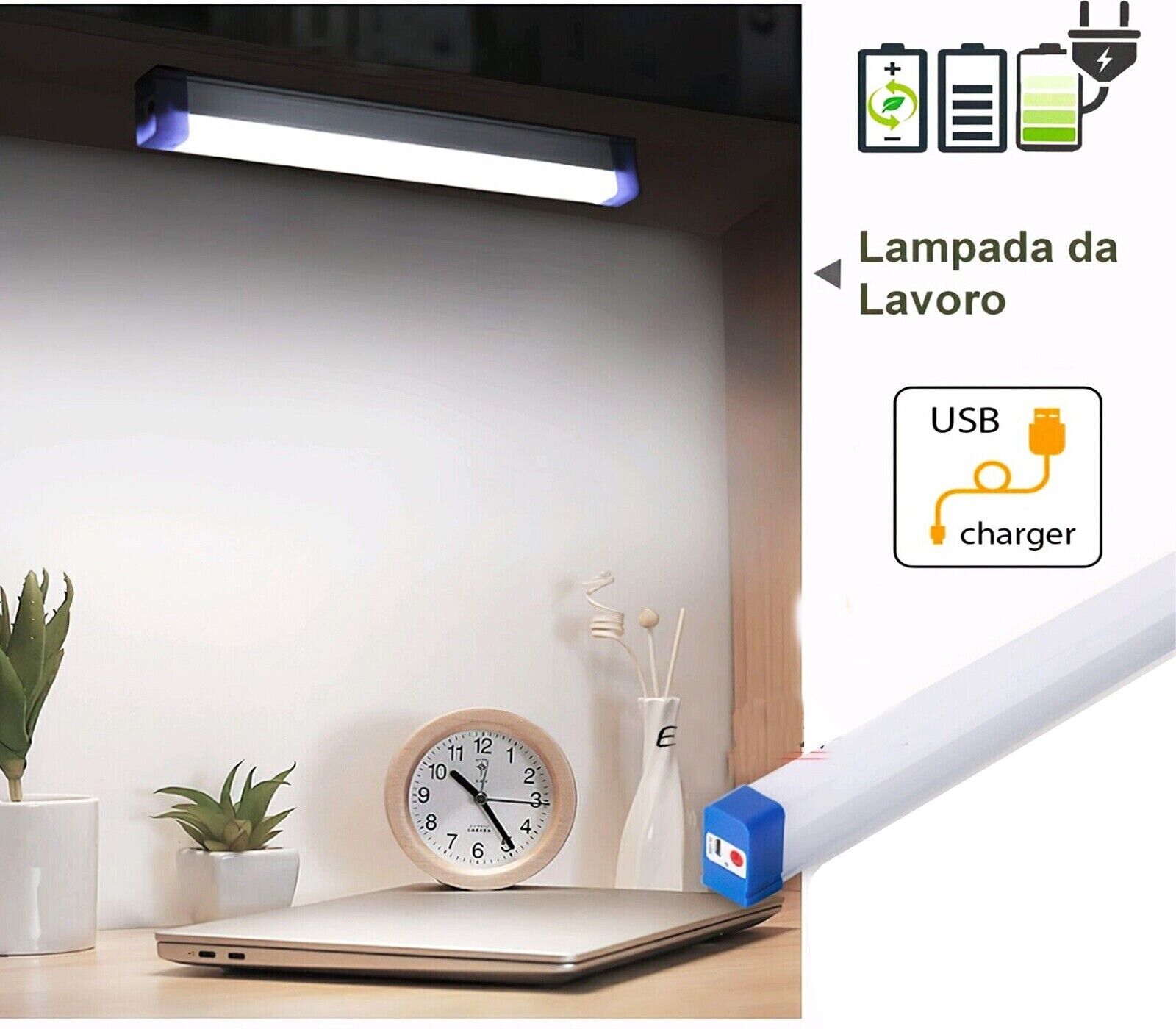 Lampe De Travail LED COB Rechargeable - 4 Modes, Portable Avec Lampe De Poche Usb Et Aimant Inspection Et Chantier 98847179
