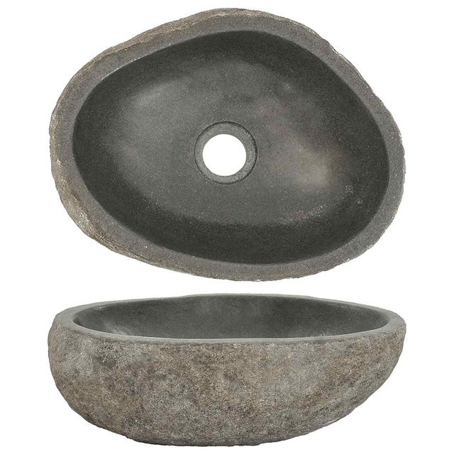 Maison Exclusive - Lavandino in Pietra di Fiume Ovale (29-38)x(24-31) cm