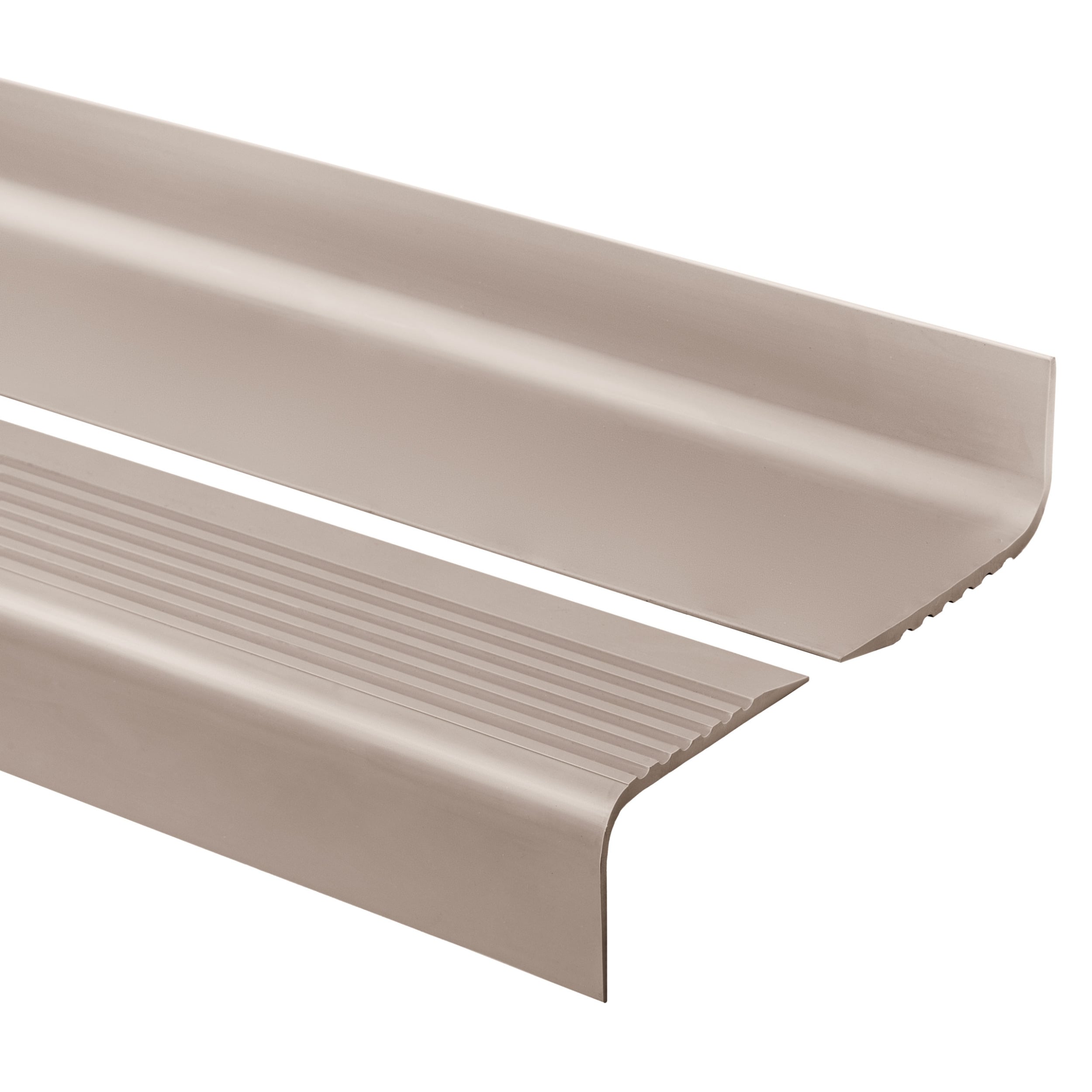 Profil schodowy 70x40 mm PVC na krawędzie stopni antypoślizgowy - 150 cm, beżowy