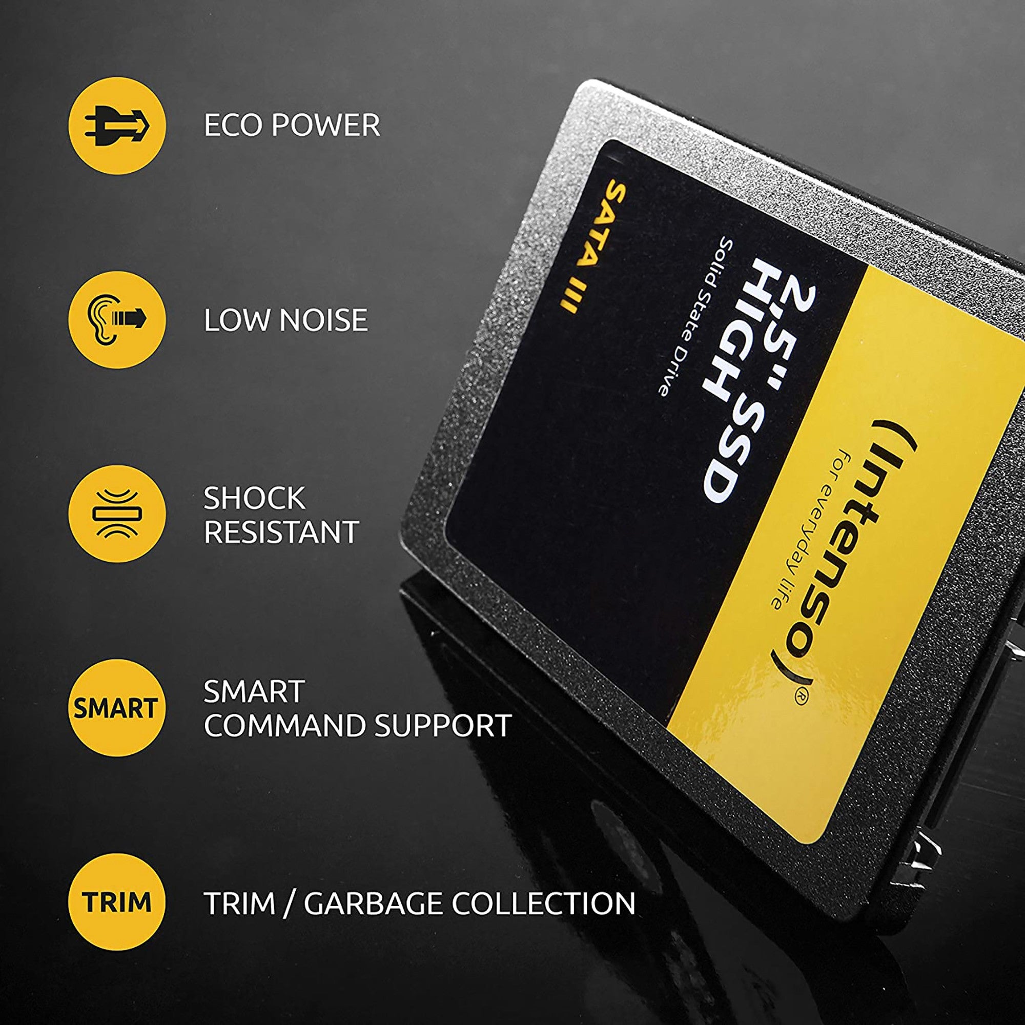 SSD Interno SATA III 480 GB Intenso - Alta Performance - Resistente Agli Urti - Nero - Foto 8