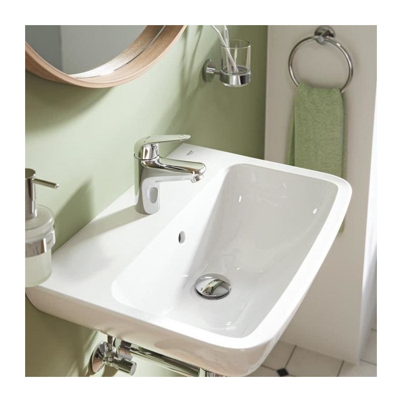 Robinet Mitigeur De Lavabo Chromé Avec économie D'eau Et Vidage - Pour Salle De Bains, Neuf