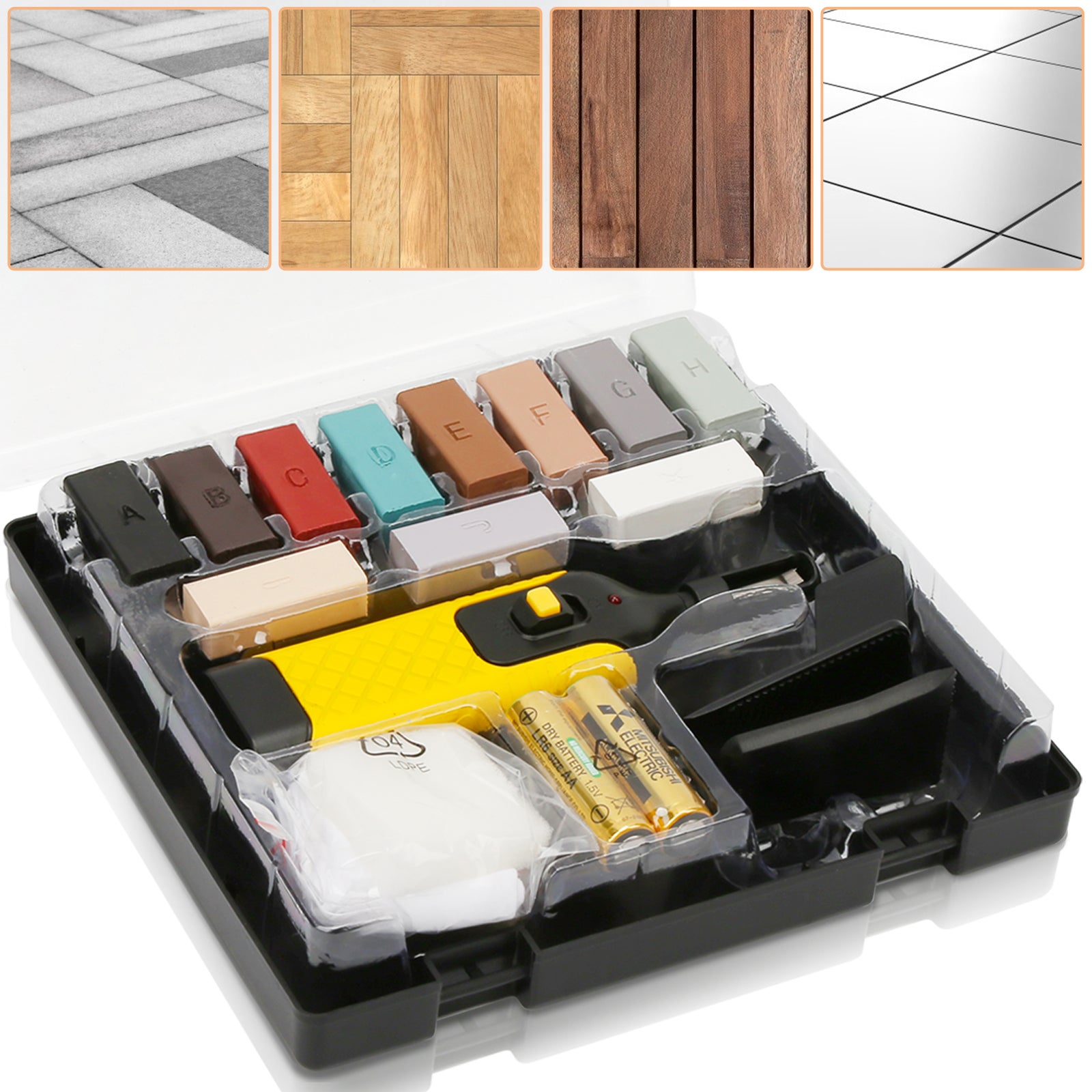 Cire De Réparation Pour Carrelage Et Baignoire - Professionnelle - Multicolore (blanc) - Taille 4x1,5x1,1 Cm - Neuf Sous Emballage
