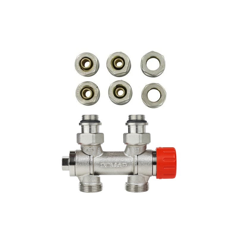 Mitigeur thermostatique de douche double sortie pmr chrome