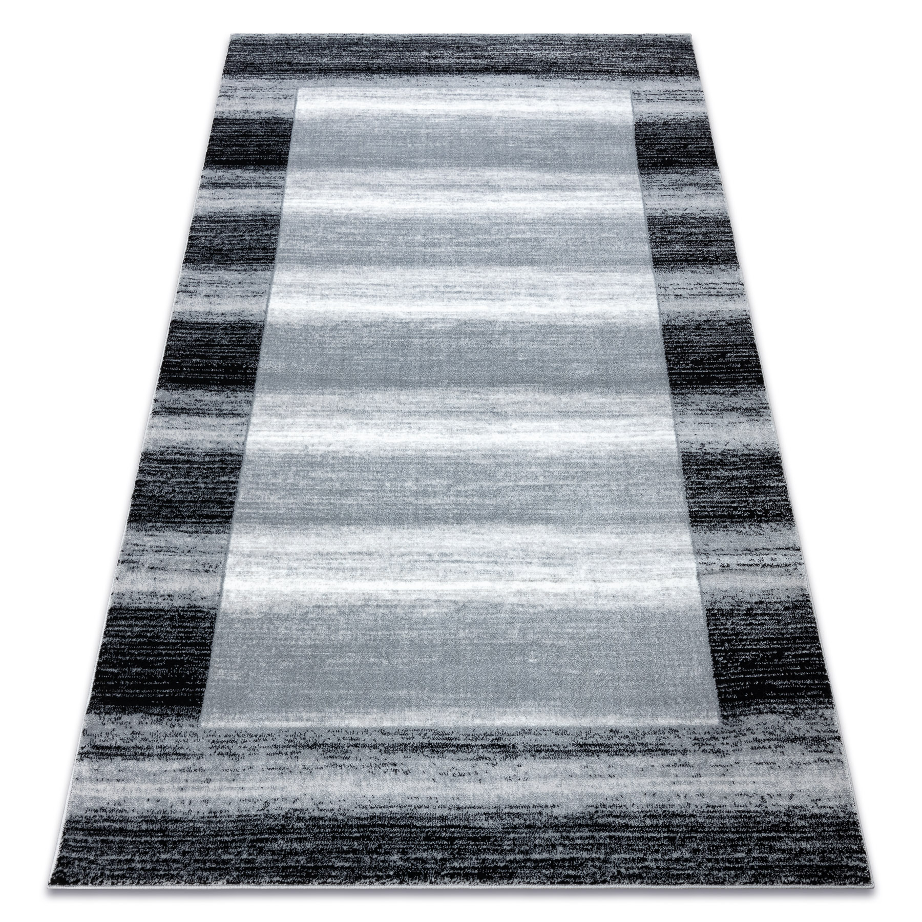 Dywan ARGENT - W9557 Ramka, vintage, linie szary 200x290 cm