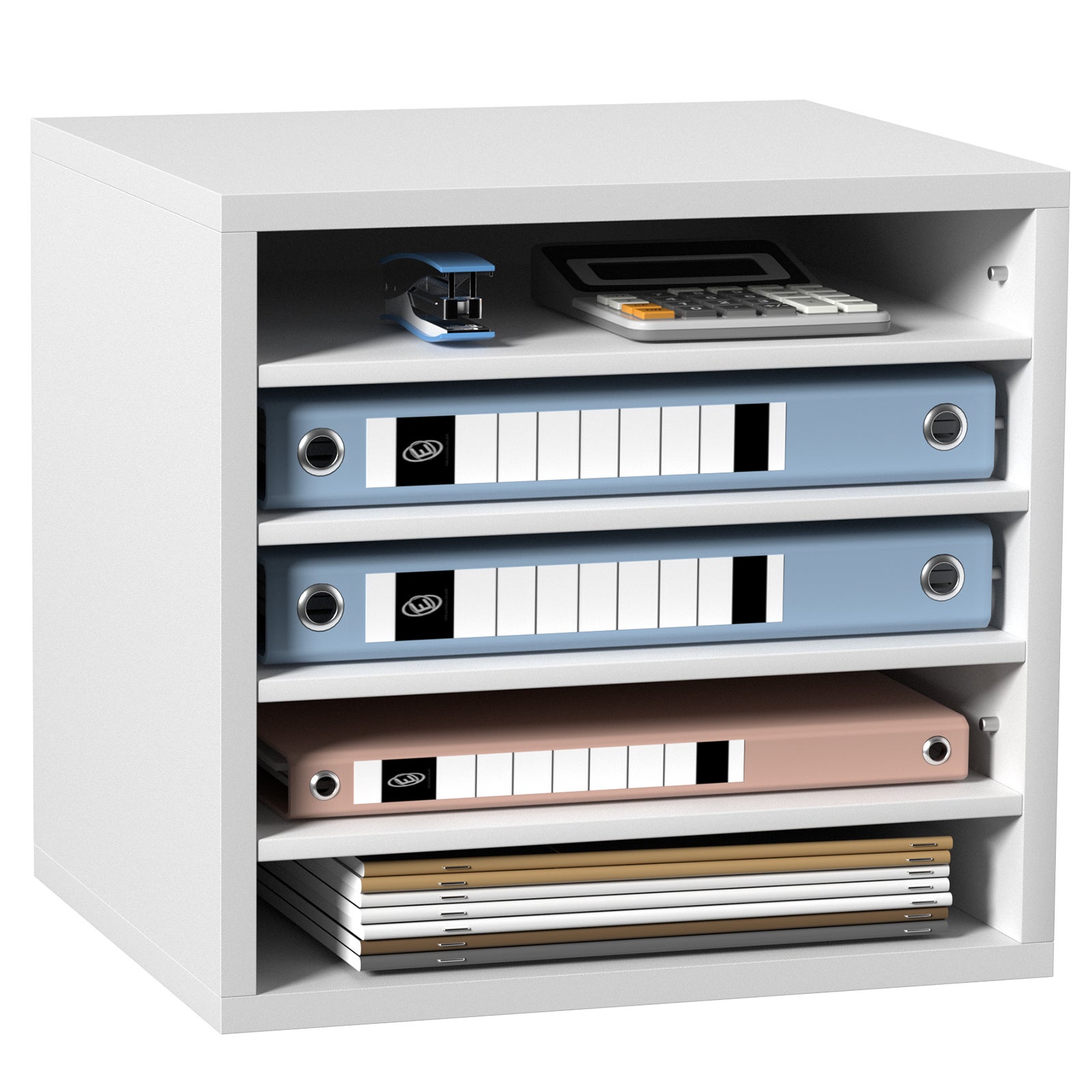 355 x 305 x 330 mm Organizer na biurko z półką na listy, 2,3-5,6 cm Regulowany format A4, możliwość układania w stosy, taca na papier, organizac VEVOR