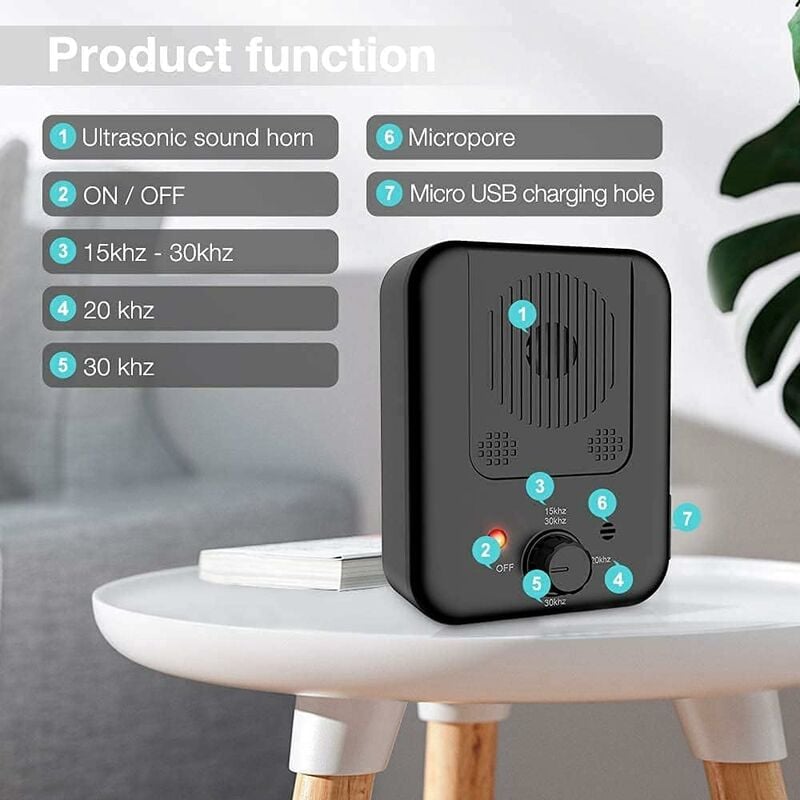 Dispositivo ultrasónico antiladridos para perros, automático, resistente al agua, para perros pequeños y grandes. - 5