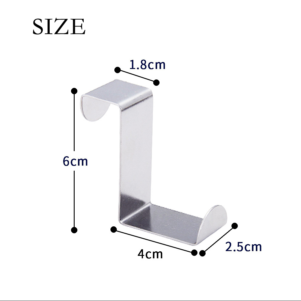 GOTRUST Ganci Da Porta Colorati, 12PCS Gancio Sopraporta Acciaio Inossidabile, Appendiabiti Da Porta Singolo Per Bagno, Cucina, Cassetto, Dormitorio - Multicolore - Foto 6