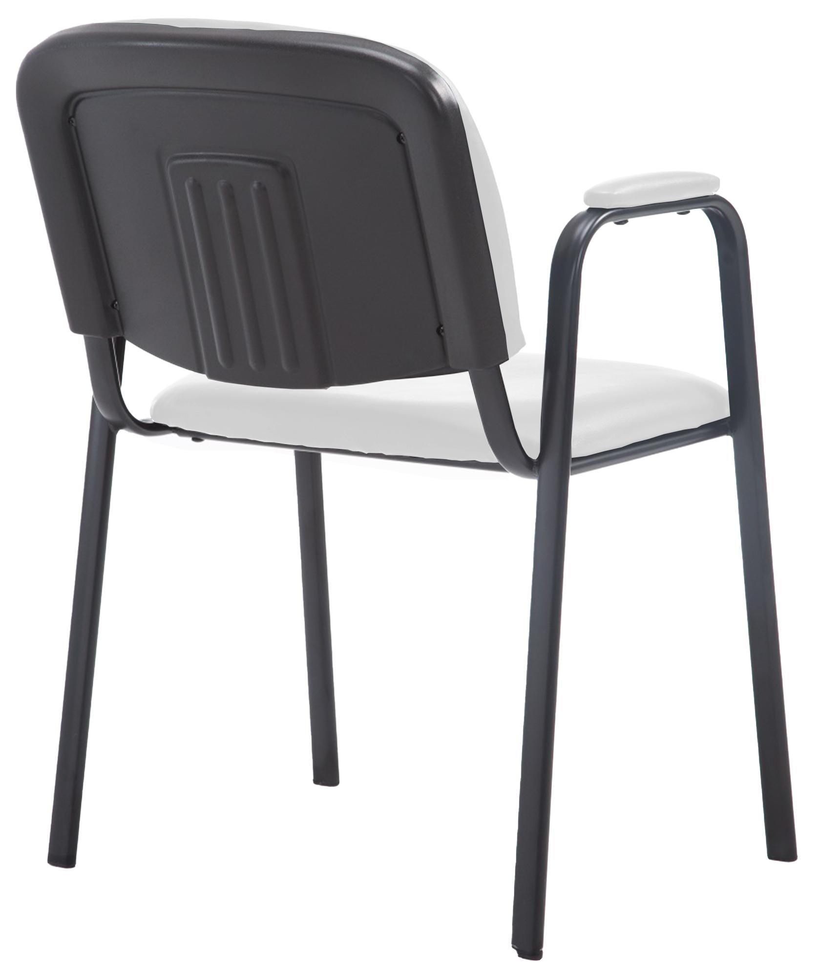 Cadeira para visitantes Ken Pro em pele sintética branco | Leroy Merlin
