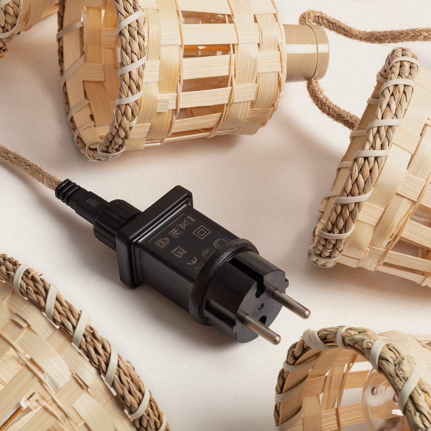Guirlande LED Extérieure 14m Baloo - Naturel - Bambou - 2