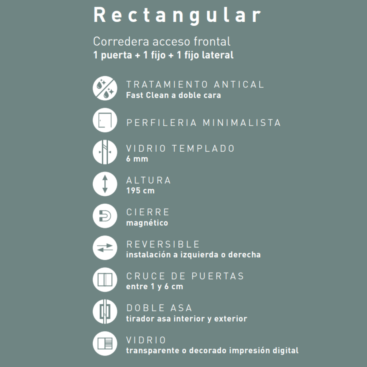 Parete doccia scorrevole rettangolare | Anteriore 160 - Laterale 90 cm | Box doccia | Vetro 6mm Anticalcare 195cm Altezza | Cromo Trasparente - 2