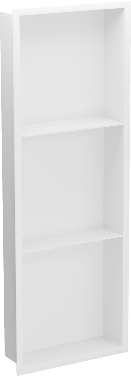 Mexen X-Wall-R półka wnękowa z kołnierzem i półką 90 x 30 cm, biała - 1920903010S