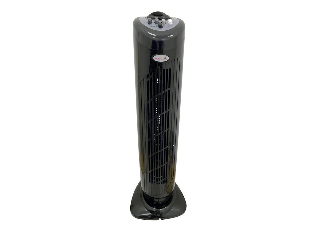 Ventilateur Colonne Oscillante 45W | 3 Vitesses + Modes Nature & Sommeil | Télécommande | Minuteur 7.5h | Silence & Design Élégant