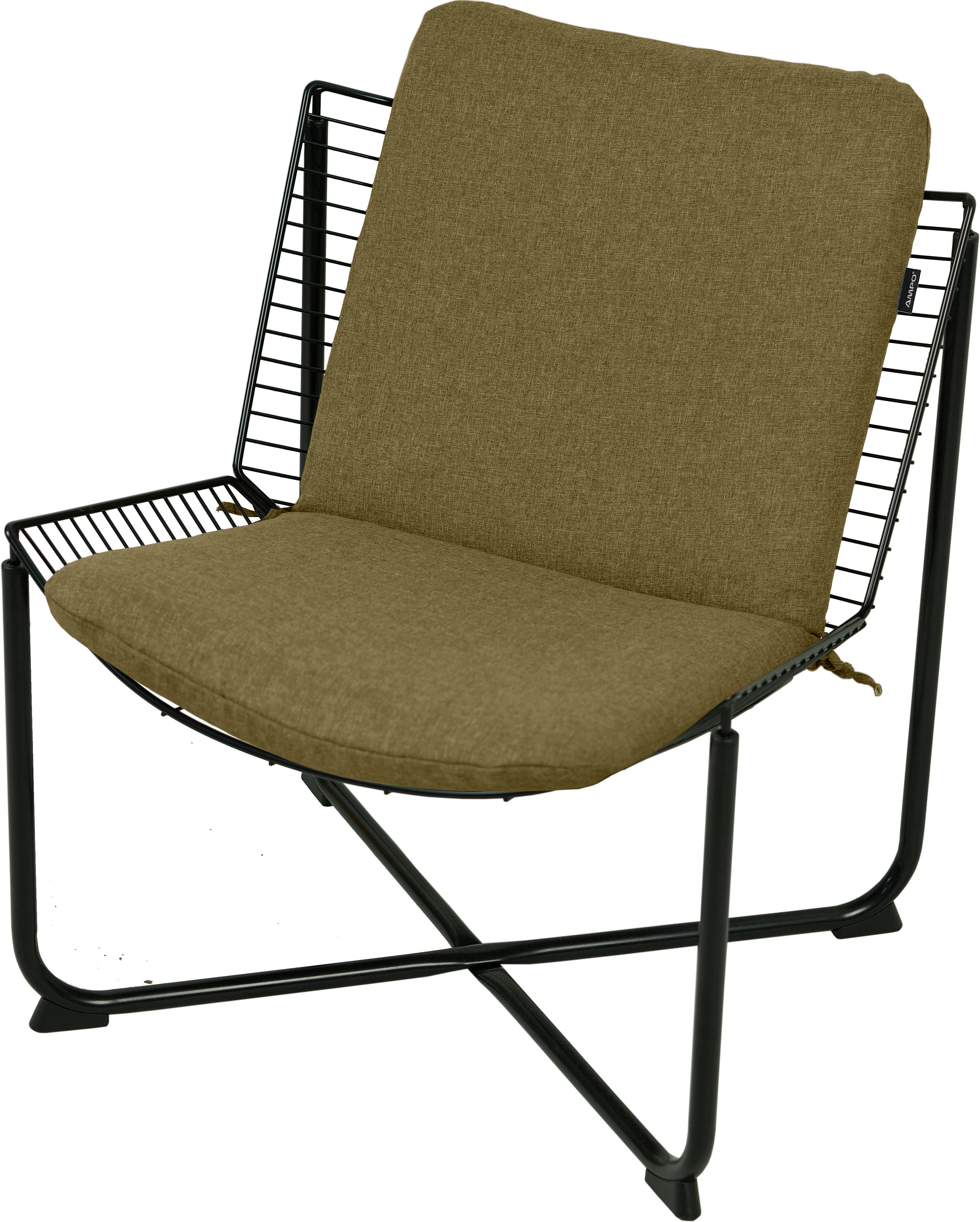 Poduszka na fotel metalowy AMPO Skalboda morski gładki 1 szt.