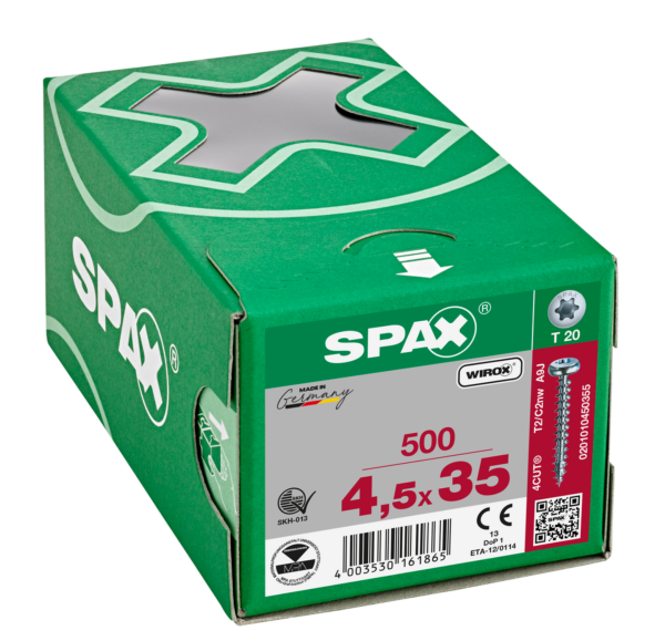Vis SPAX Pan-Head 45x 35 T-STAR+ Wirox HP (Par 500) - 6