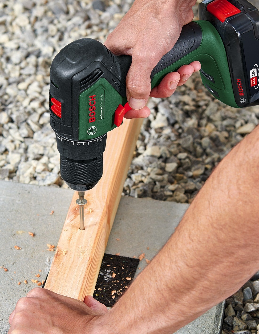 Trapano avvitatore a batteria Bosch universaldrill 18v-60 verde/nero, senza batteria n� caricabatterie, potenza per tutta l'alleanza - 4