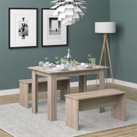 Vicco Ensemble de table à manger Sentio, Anthracite, 80x80cm avec 2 bancs | Leroy Merlin Vicco Ensemble de table à manger Sentio, Anthracite, 80x80cm avec 2 bancs | Leroy Merlin