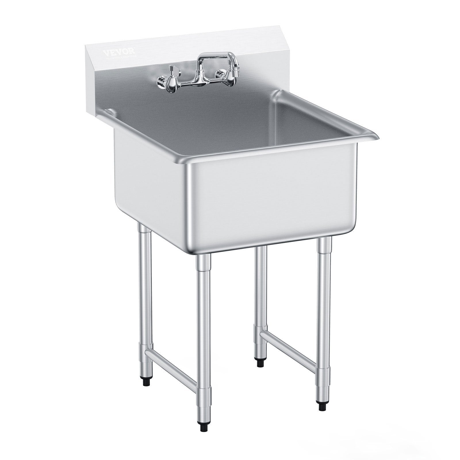 Zlew gastronomiczny basen zlewozmywak gospodarczy 61x61 cm
