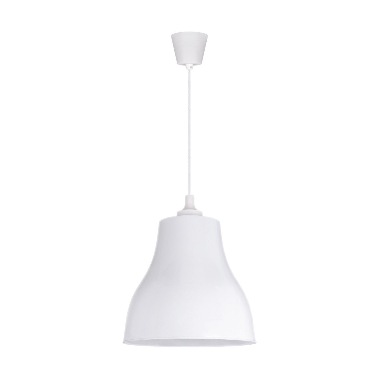Lampa wisząca Inka biała 1xE27x25W minimalistyczna wym: 121 x 22 x 22 cm tworzywo sztuczne Struhm