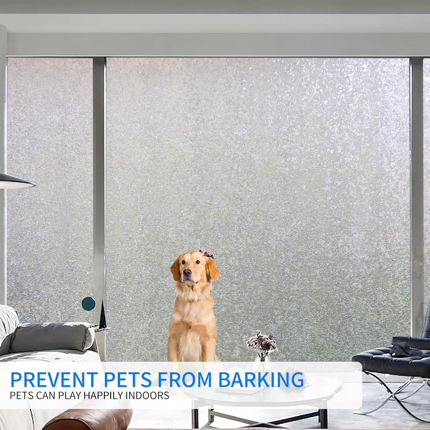 Folia okienna zapewniająca prywatność elektrostatyczną, matowa, do prysznica, biura i domu (50 x 300 cm) - 7