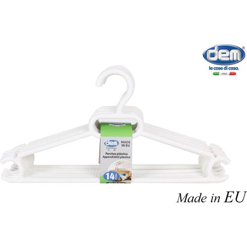 Lot De 20 Cintres En Plastique Ouverture En S Antiglisse épaisseur 0,5