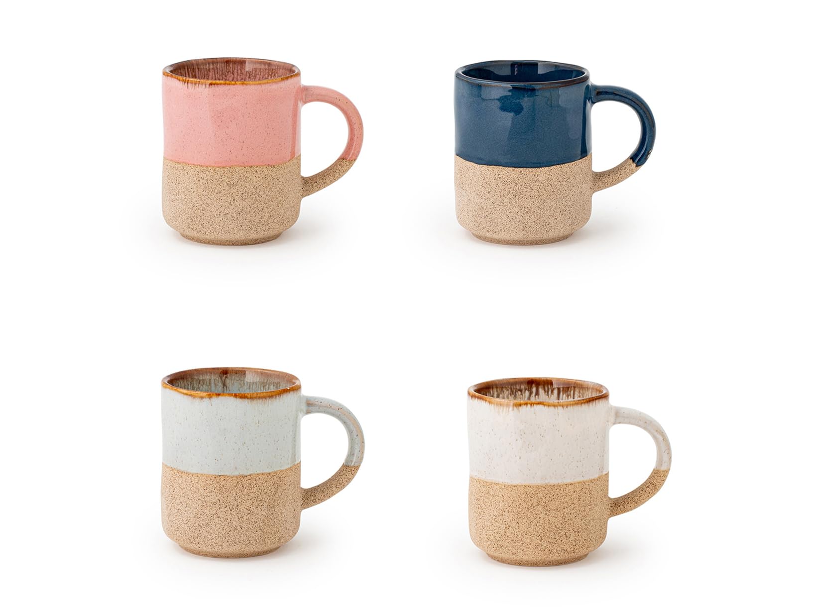 8 tazas de té H&H Coastal Vibes 220 de gres | Leroy Merlin
