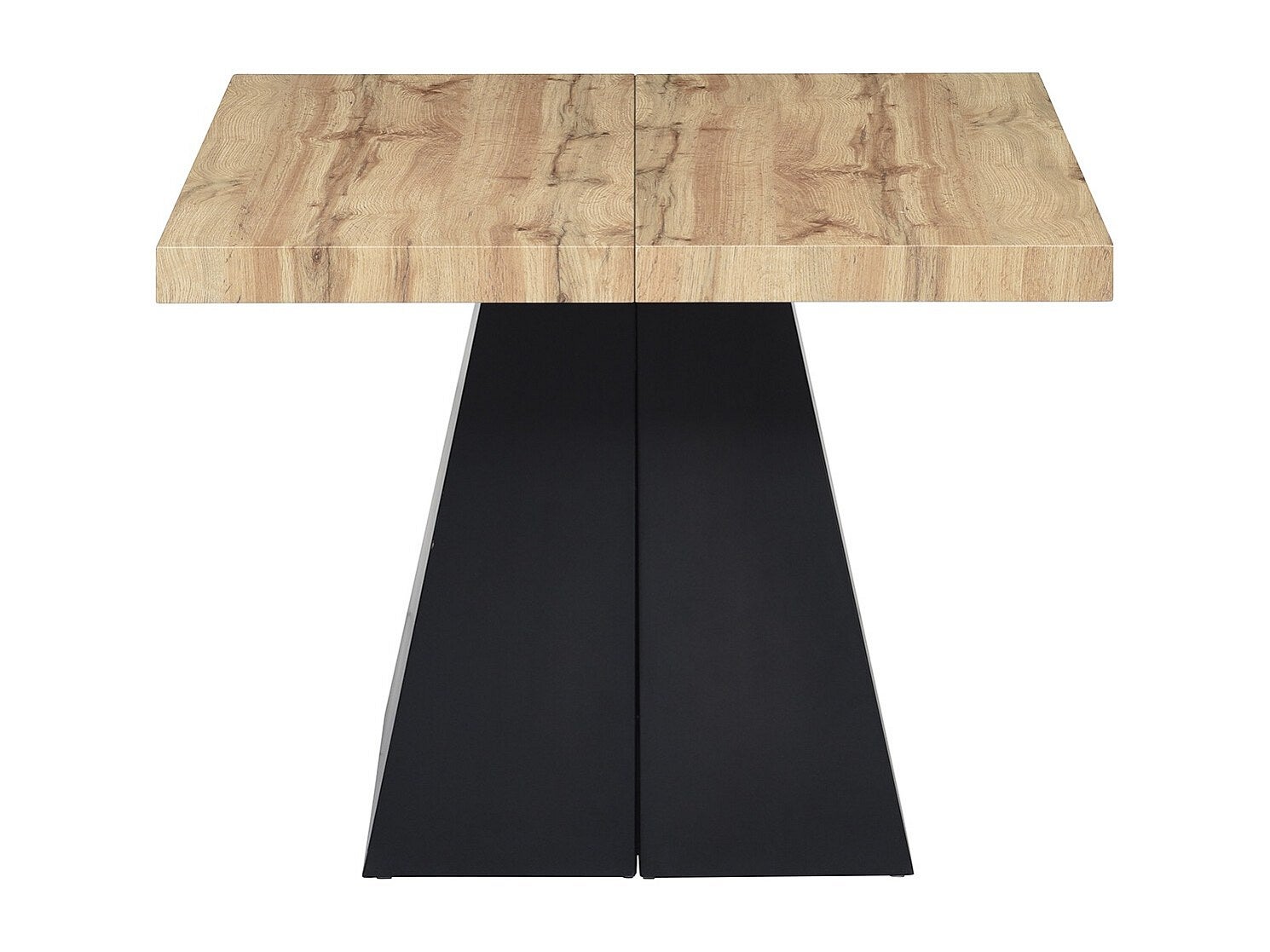 Tavolo da pranzo allungabile da 4 a 10 persone in MDF e Metallo Naturale e Nero - EMELIA - 4